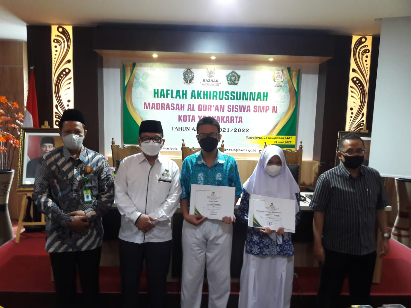 BAZNAS KOTA YOGYAKARTA GELAR HAFLAH AKHIRUSSUNNAH MADRASAH AL QUR'AN SISWA SMPN SE-KOTA YOGYAKARTA