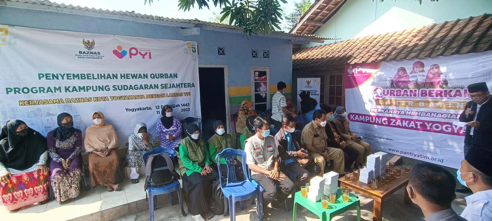 BAZNAS KOTA YOGYA BERSAMA LAZNAS PYI ADAKAN QURBAN DI GANG DPR BAZNAS KOTA YOGYAKARTA (Humas)