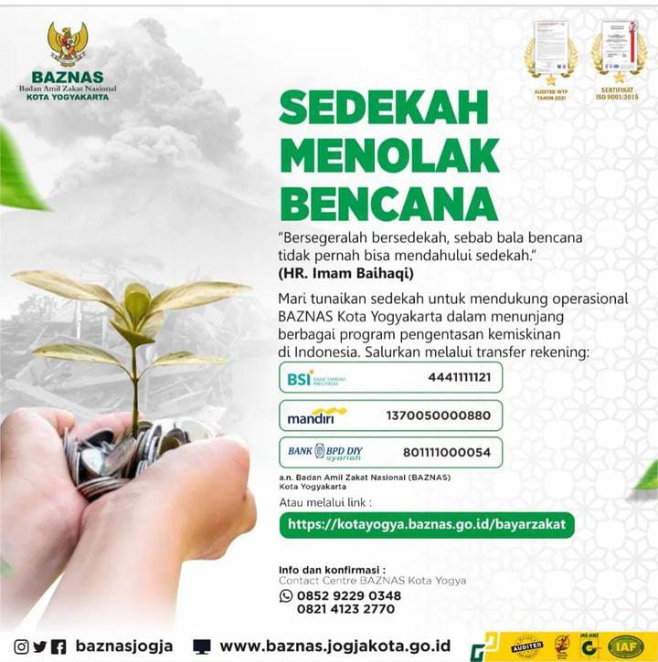 Yuk jangan lupa sedekah untuk hari ini