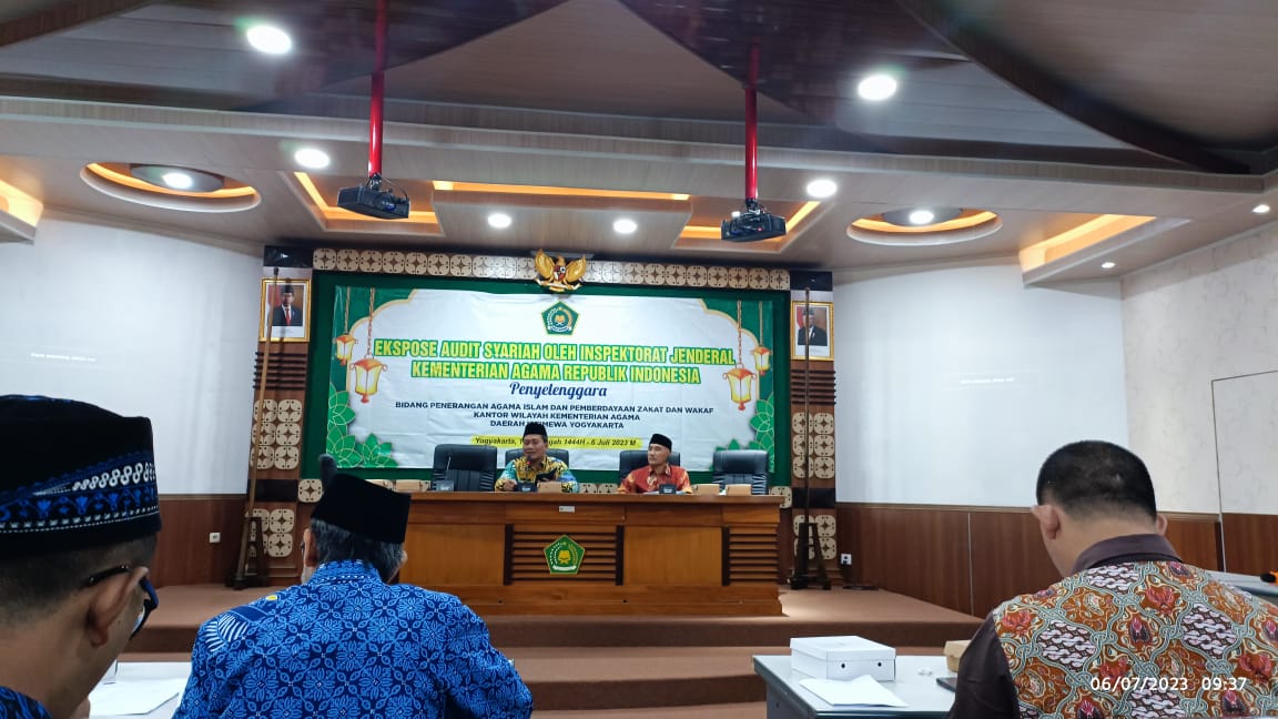 BAZNAS KOTA YOGYAKARTA RAIH NILAI TERTINGGI AUDIT SYARIAH INSPEKTORAT JENDERAL KEMENAG RI