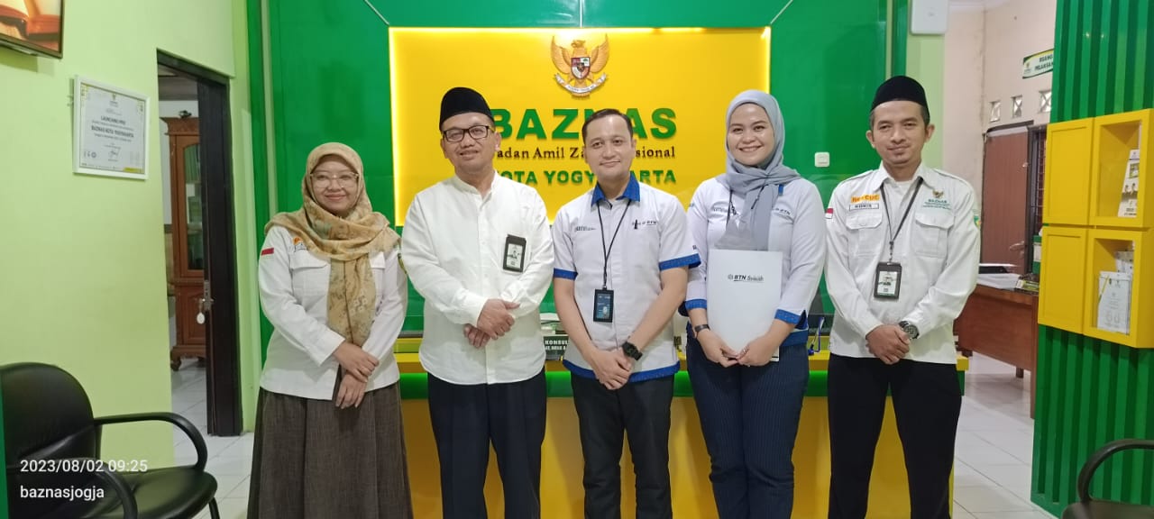 BAZNAS KOTA YOGYAKARTA TERIMA KUNJUNGAN SILATURAHMI BANK BTN SYARIAH YOGYAKARTA