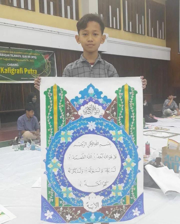 SISWA PENERIMA BEASISWA KADER HAFIDZ BAZNAS KOTA YOGYAKARTA RAIH JUARA 1 DAN 2 MTQ TINGKAT SD DAN SMP