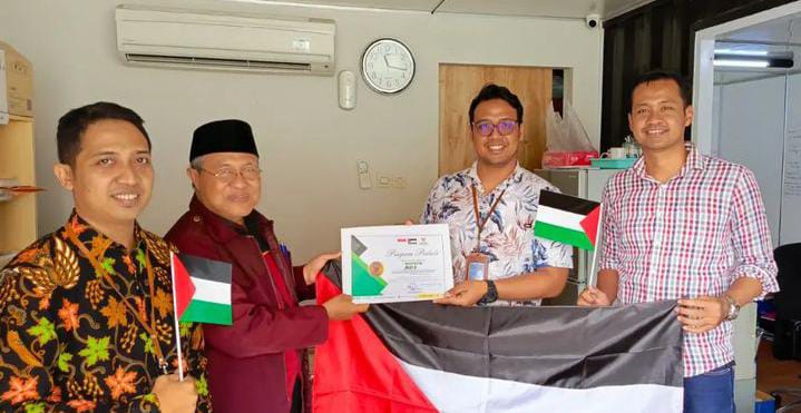 BNI KC UGM DAN SUDIRMAN SERAHKAN SEDEKAH INFAQ BAGI PALESTINA MELALUI BAZNAS KOTA YOGYAKARTA