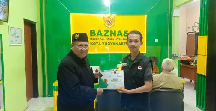 LEMBAGA AMIL ZAKAT GOEDANG ZAKAT AL KHAIRAT BANTU PALESTINA MELALUI BAZNAS KOTA YOGYAKARTA.