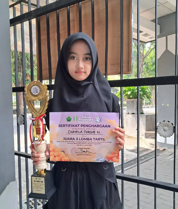 Chamila Syaqib Nurkirana, Penerima Beasiswa Kader Hafidz BAZNÀS Kota Yogyakarta Raih Juara III Tartil Al Qur'an