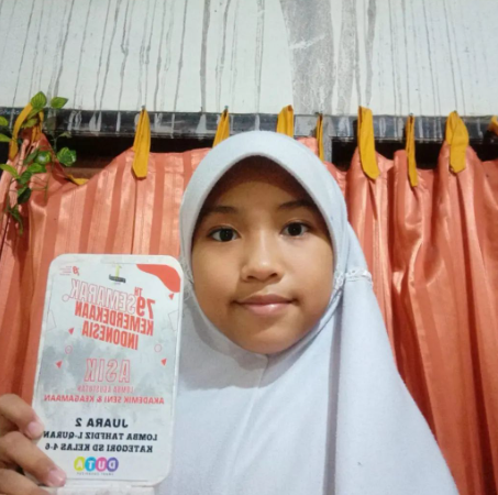 Alya Nafi Ummah, Kader Hafidz BAZNAS Kota Jogja Raih Juara 2 Musabaqah Tahfidz Al Qur'an