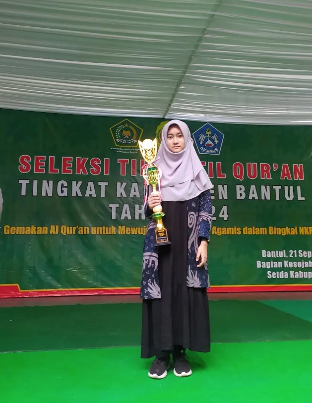 Kader Hafidz BAZNAS Kota Jogja, Chamila Syaqib Nurkirana, Raih Juara 2 Tilawah Anak-Anak Putri STQ Kabupaten Bantul