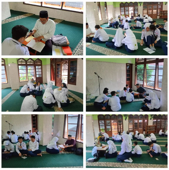 Khusuk dan Khidmat Siswa Kelas 7 SMP Negeri 8 Yogyakarta Dalam Mengikuti MDA Metode Iqra'