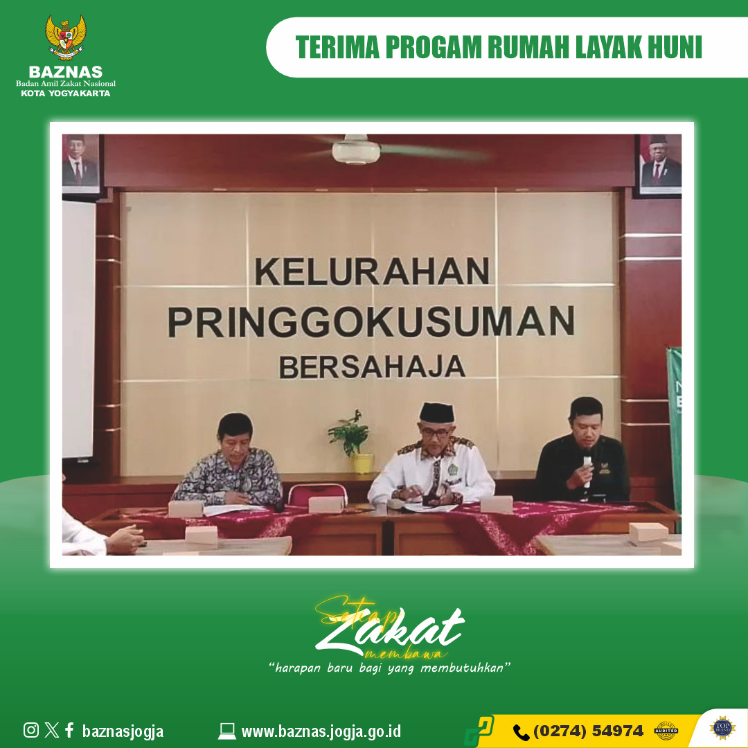 Ibu Sulistyowati, Warga Jlagran, Pringgokusuman, Gedongtengen, Terima Program Rumah Layak Huni BAZNAS Kota Yogyakarta