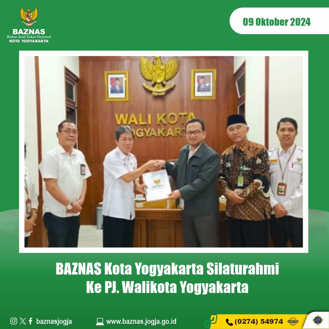 BAZNAS Kota Yogyakarta Silaturahmi Ke PJ. Walikota Yogyakarta