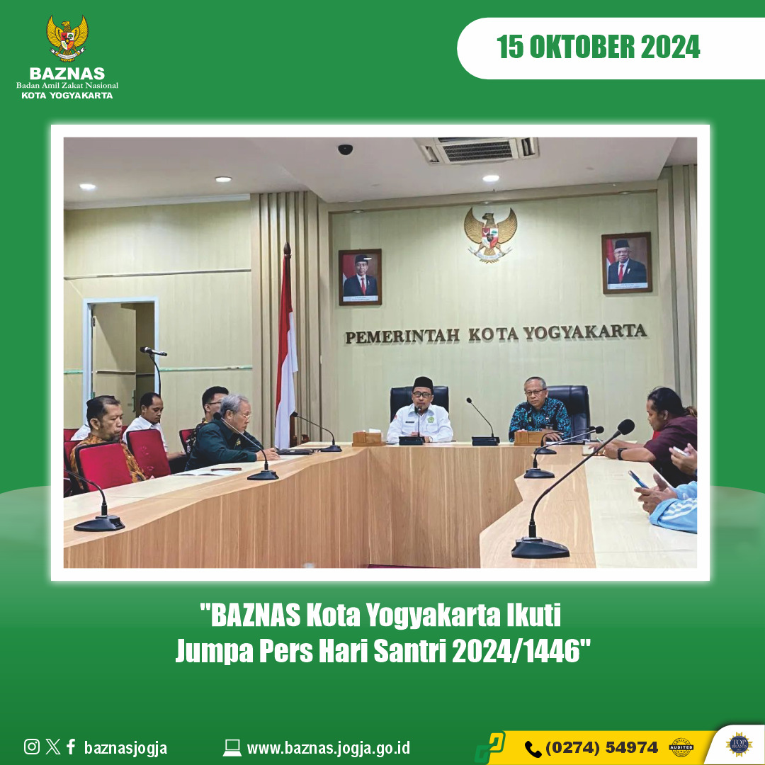 BAZNAS Kota Yogyakarta Ikuti Jumpa Pers Hari Santri 2024/1446