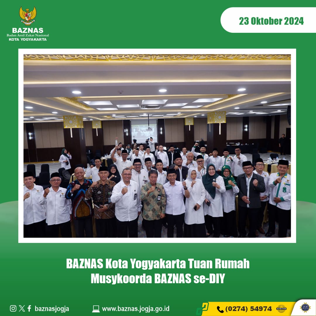 BAZNAS Kota Yogyakarta Menjadi Tuan Rumah Rapat Koordinasi BAZNAS se-DIY