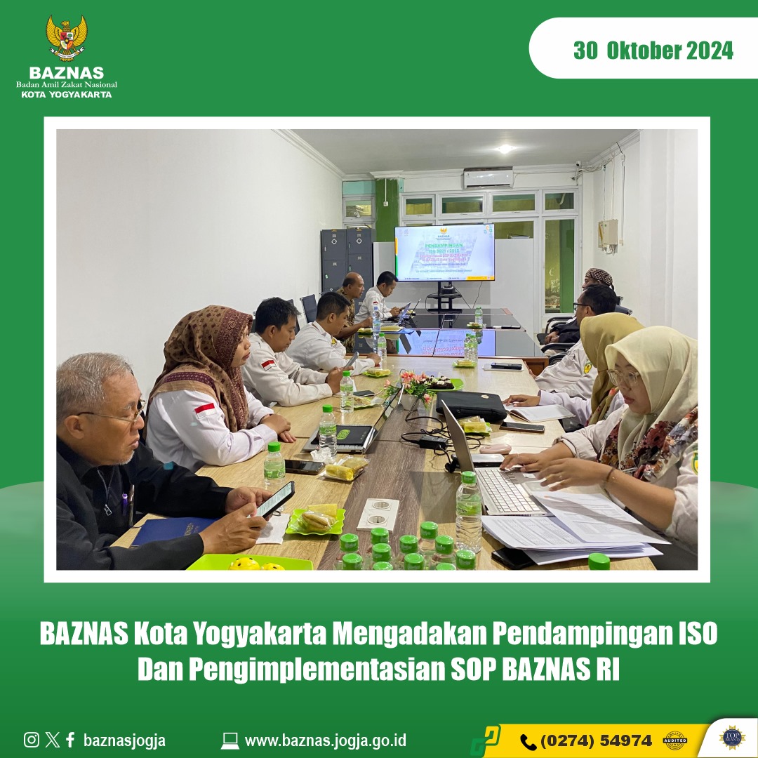 Pendampingan ISO dan Implementasi SOP BAZNAS RI di BAZNAS Kota Yogyakarta