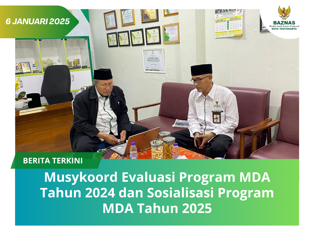 BAZNAS Kota Yogyakarta Gelar Musyawarah Koordinasi Evaluasi Program MDA Tahun 2024 dan Sosialisasi MDA Tahun 2025