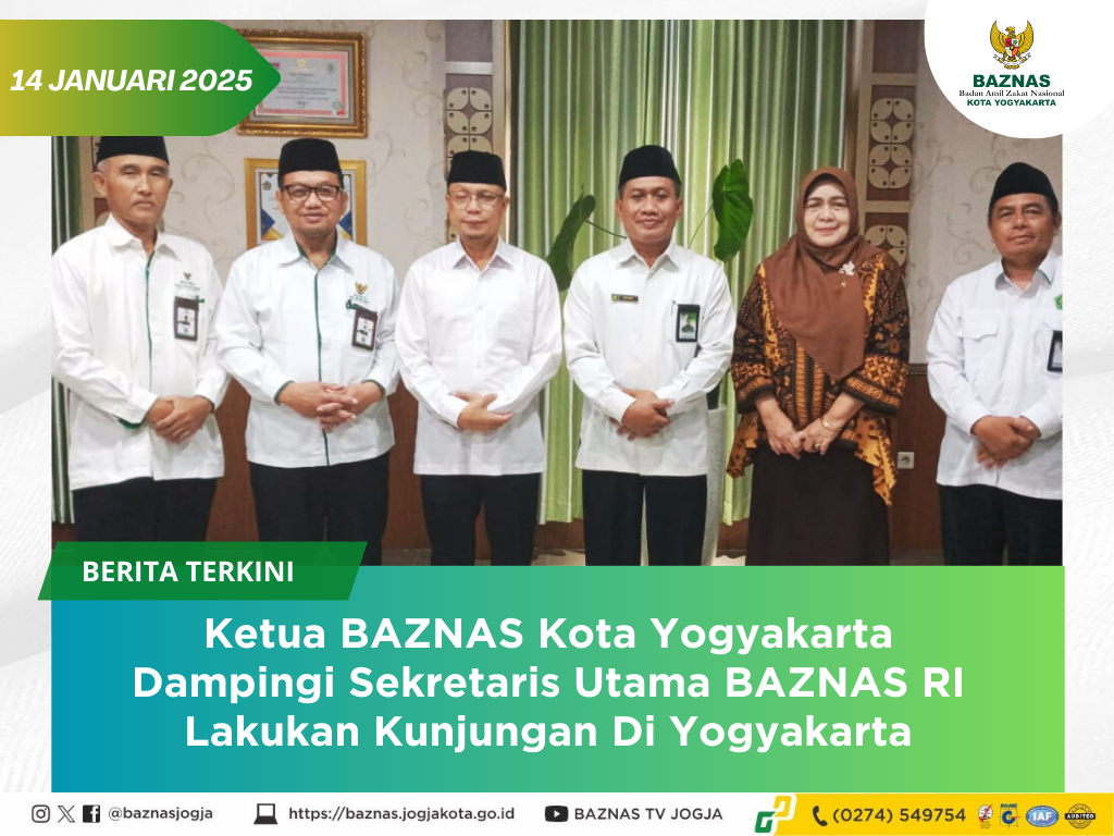 Ketua BAZNAS Kota Yogyakarta Dampingi Sekretaris Utama BAZNAS RI Lakukan Kunjungan di Yogyakarta