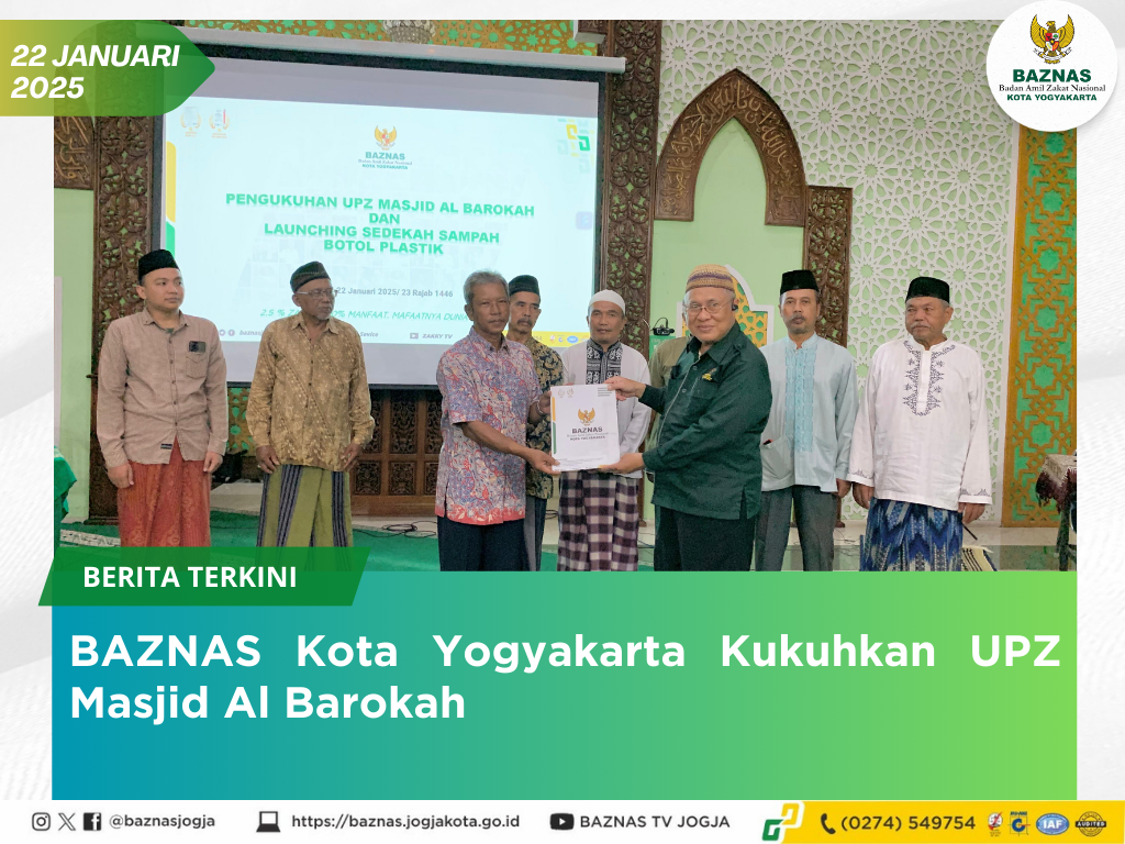 UPZ Masjid Al Barokah Diresmikan, Warga Kini Lebih Mudah Berzakat